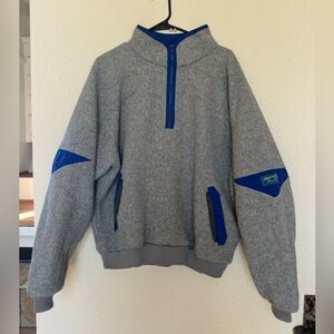 Eddie Bauer Vintage Quarter Zip Fleece Pullover
